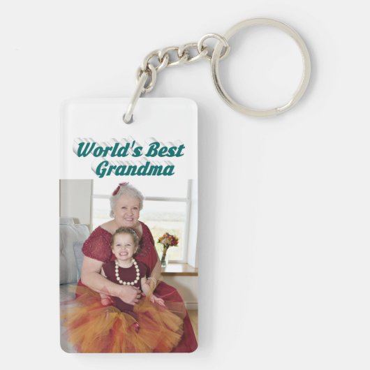 Grootma Fotogroene tekst Sleutelhanger (achterkant)