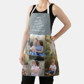 Grootma gift 8 Foto kleinkind eenvoudige typografi Schort (Insitu)