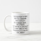 Grootma Gift, grappig grootma Custom gift, oma Koffiemok (Links)