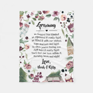 Grootma Grammy Nana voor Kerstmis, kleinkinderen Fleece Deken