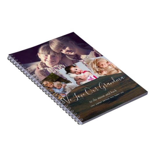 Grootma Grandpa Custom Gift Grandkid Notitieboek (Rechterzijde)
