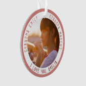 Grootma Grandpa Kerstfeestay Foto Keepslag Ornament (voorkant)