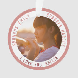 Grootma Grandpa Kerstfeestay Foto Keepslag Ornament