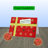 Grootma-grootrood kerstpakket feestdagen kaart