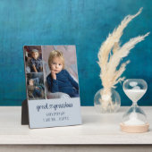 Grootma Heart Lettering Editable 3 foto Fotoplaat (Zijkant)