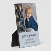 Grootma Heart Lettering Editable 3 foto Fotoplaat (Zijkant)