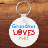 Grootma houdt van me T-shirts en cadeautjes Sleutelhanger (Voorkant)