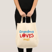 Grootma houdt van me T-shirts en cadeautjes Tote Bag (Voorkant (product))