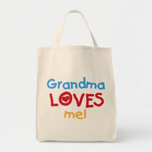 Grootma houdt van me T-shirts en cadeautjes Tote Bag (Voorkant)