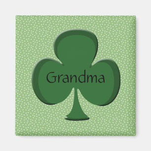 Grootma Irish Shamrock Magnet