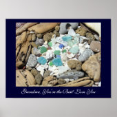 Grootma, je bent de beste! Hou van je kunstgeschen Poster (Voorkant)