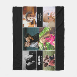 Grootma Je bent een verbazingwekkende foto-Collage Fleece Deken