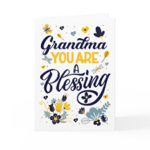 Grootma Je bent een zegelbare vogeldag botanisch