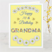 Grootma - kaart met speciale vermelding voor thuis (Gele Bloem)