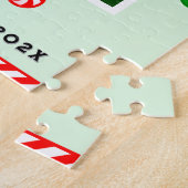 Grootma Kerstfeestdag cadeau Legpuzzel (Zijkant)