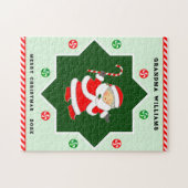 Grootma Kerstfeestdag cadeau Legpuzzel (Horizontaal)