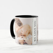 Grootma-kerstfeestdag - Eenvoudige moderne afbeeld Mok (Voorkant links)