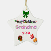 Grootma-kerstversiering Keramisch Ornament (Rechts)