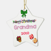 Grootma-kerstversiering Keramisch Ornament (Links)