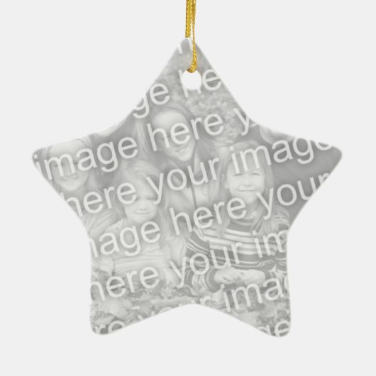 Grootma-kerstversiering Keramisch Ornament (Achterkant)