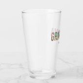 Grootma multicolor cheetah leopard typografie Gift Glas (Rechts)
