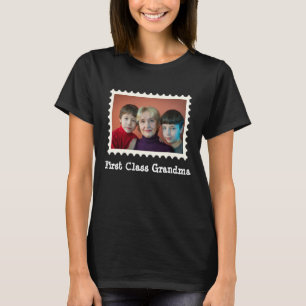 Grootma nana aangepaste horizontale foto eerste kl t-shirt