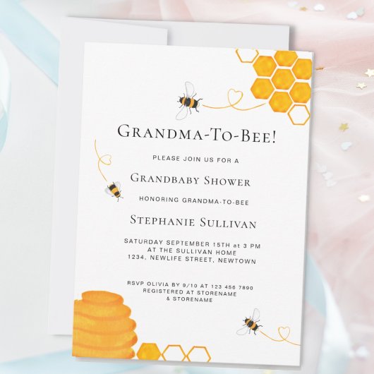 Grootma om Baby shower te worden Kaart