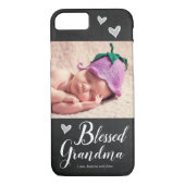 Grootma One Photo Chalkboard zonder blote Case-Mate iPhone Case (Achterkant)