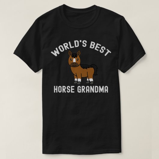 Grootma Pet Premium van de beste paardenpest ter w T-shirt (Design voorkant)