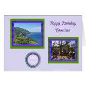 Grootma Photo Collage Birthday Card (Voorkant Horizontaal)