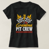 Grootma Pit Crew Race Car Thed Party Racing Fami T-shirt (Design voorkant)