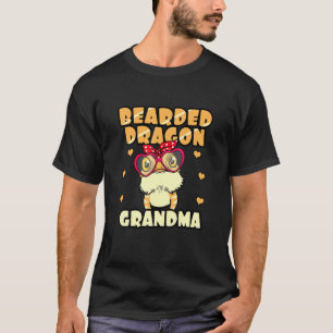 Grootma Pogona Reptile Grandma Moth T-shirt