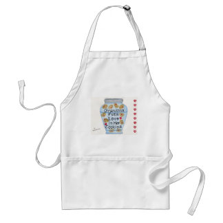 Grootma Puts Love in her Cookies Apron Standaard Schort