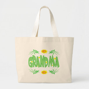 Grootma T-shirts en cadeautjes voor haar Grote Tote Bag