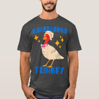 Grootma Turkey Happy Thanksgiving Matching Turkey T-shirt