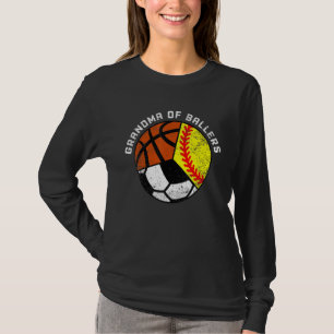 Grootma van balletbal softbal voetbal Gr. T-shirt