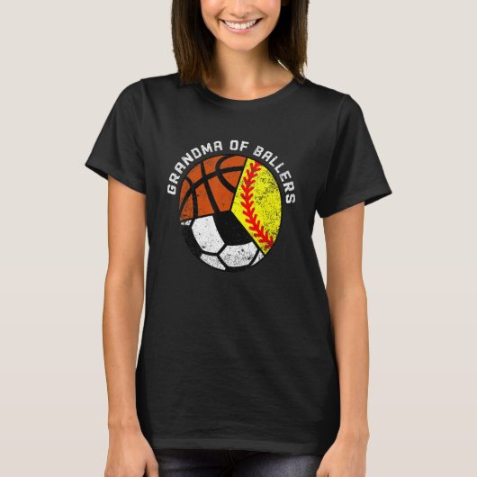 Grootma van balletbal softbal voetbal Gr. T-shirt (Voorkant)