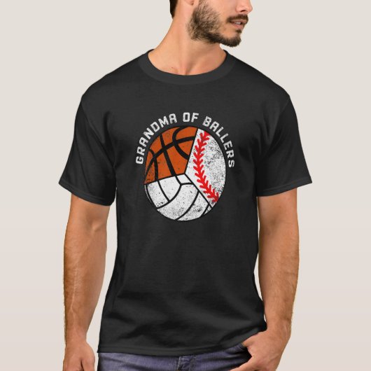Grootma van honkbal t-shirt (Voorkant)