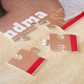 Grootma Voeg uw foto toe op maat Legpuzzel (Zijkant)
