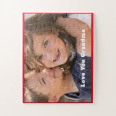 Grootma Voeg uw foto toe op maat Legpuzzel (Verticaal)