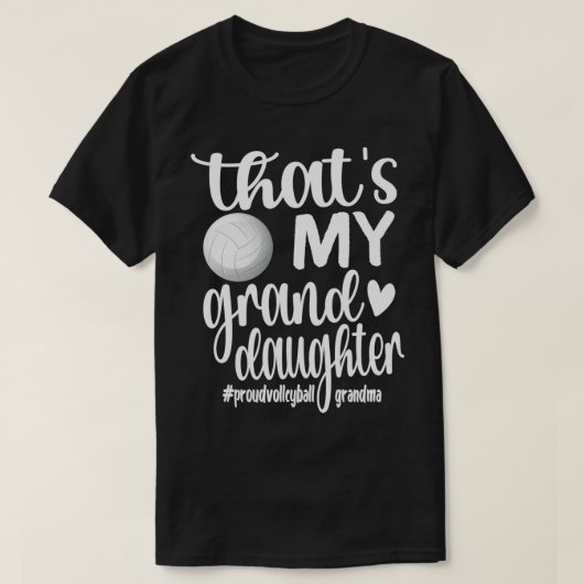 Grootma Volleyball Grandma T-shirt (Design voorkant)