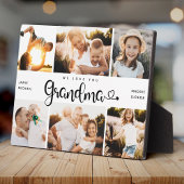 Grootma We houden van je hart Moderne 6 Foto Colla Fotoplaat