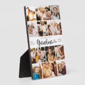 Grootma We houden van je hart Moderne fotocollage Fotoplaat (Zijkant)