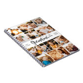 Grootma We houden van je hart Moderne fotocollage Notitieboek (Rechterzijde)