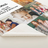 Grootma We houden van je hart Moderne fotocollage Sherpa Deken (3/4)