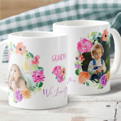 Grootma We houden van je Waterverf Floral Wreatfot Koffiemok