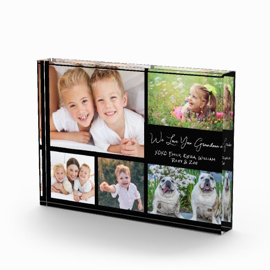 Grootma we houden van je witte kraakbeen fotoblokken (Rechts)