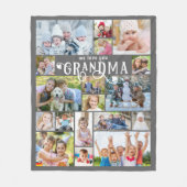 Grootma We houden van jullie 18 Aangepaste kleuren Fleece Deken (Voorkant)