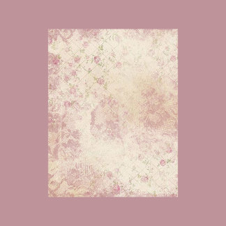 Grootmaands Quilt-Floral Shabby Chic Scrapbook Pap