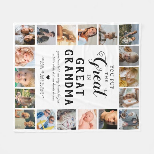 Grootmafoto Fleece Blanket (Voorkant (Horizontaal))